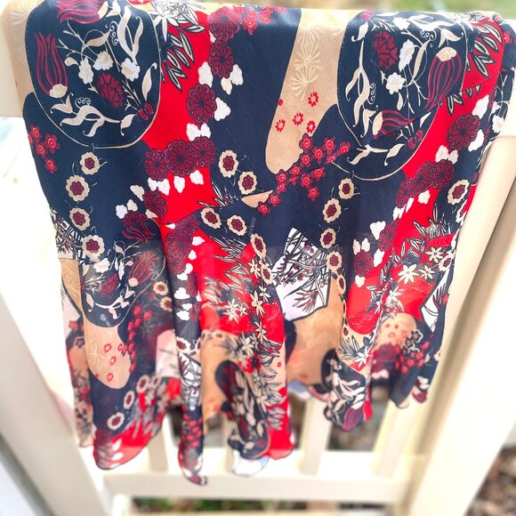 Women's Wanted Size Large Asian Skirt - Like New! Gorgeous Colors & Design! - Picture 2 of 8